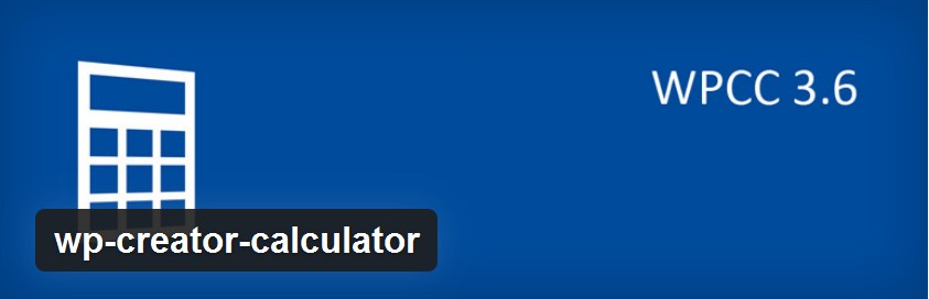 Плагин WP-Creator-Calculator
