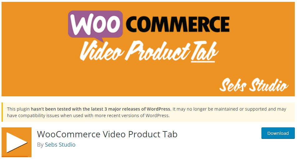 WooCommerce Video Product Tab